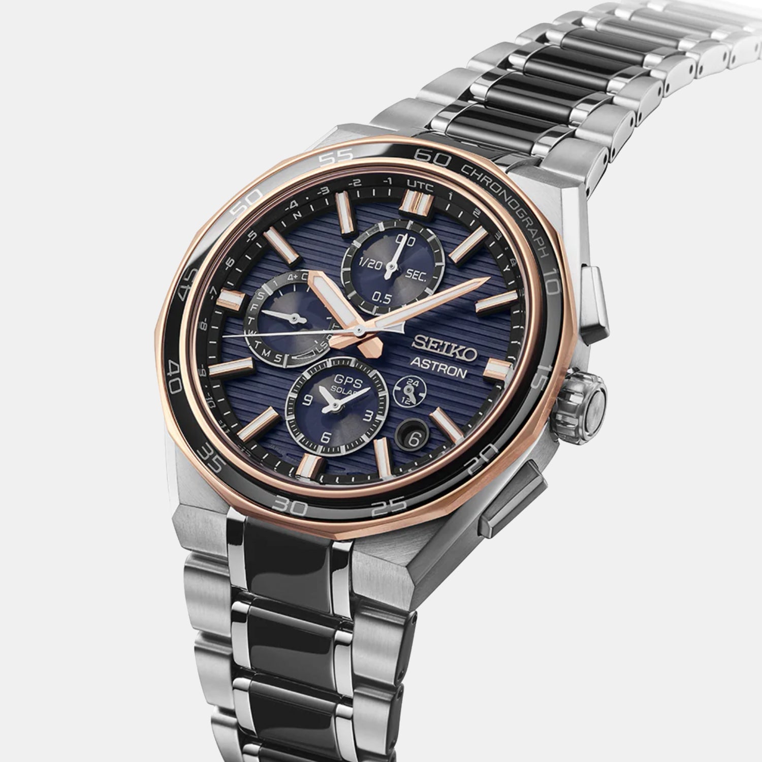 Astron GPS Solar Dual-Time Chronograph Limited Edition Men Watch SSH180J1