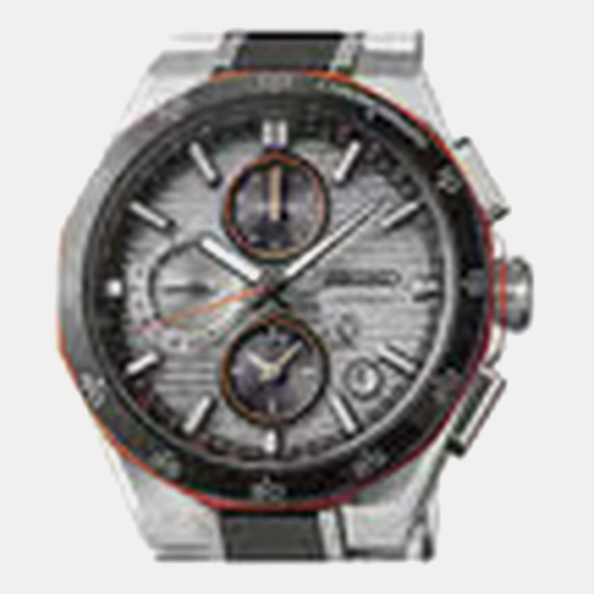 Astron Men Solar Silver Dial Chronograph Stainless Steel Watch SSH183J1