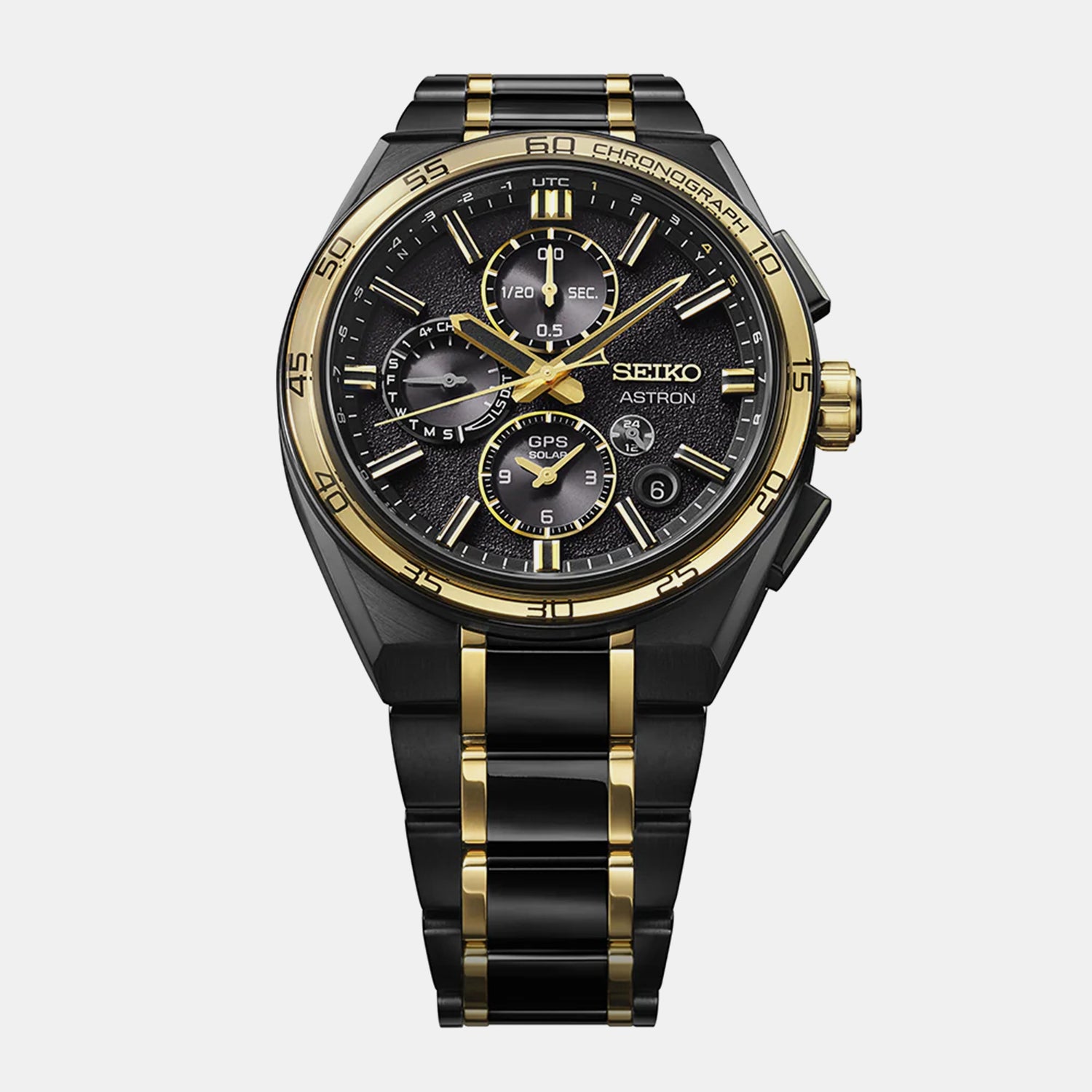 Astron 145th Anniversary Limited Edition ‘Solar Eclipse’ Men Black Dial Chronograph Titanium Watch SSH186J1