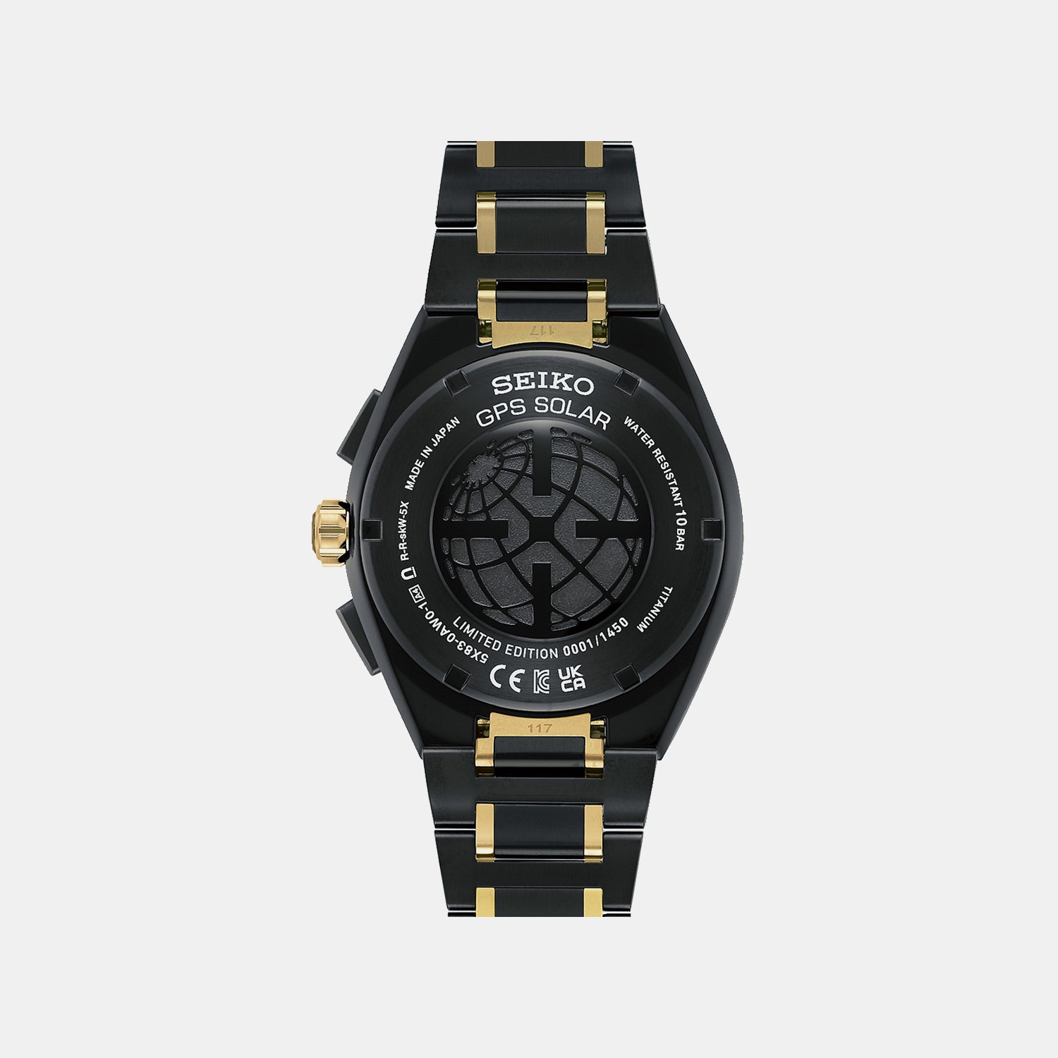 Astron 145th Anniversary Limited Edition ‘Solar Eclipse’ Men Black Dial Chronograph Titanium Watch SSH186J1
