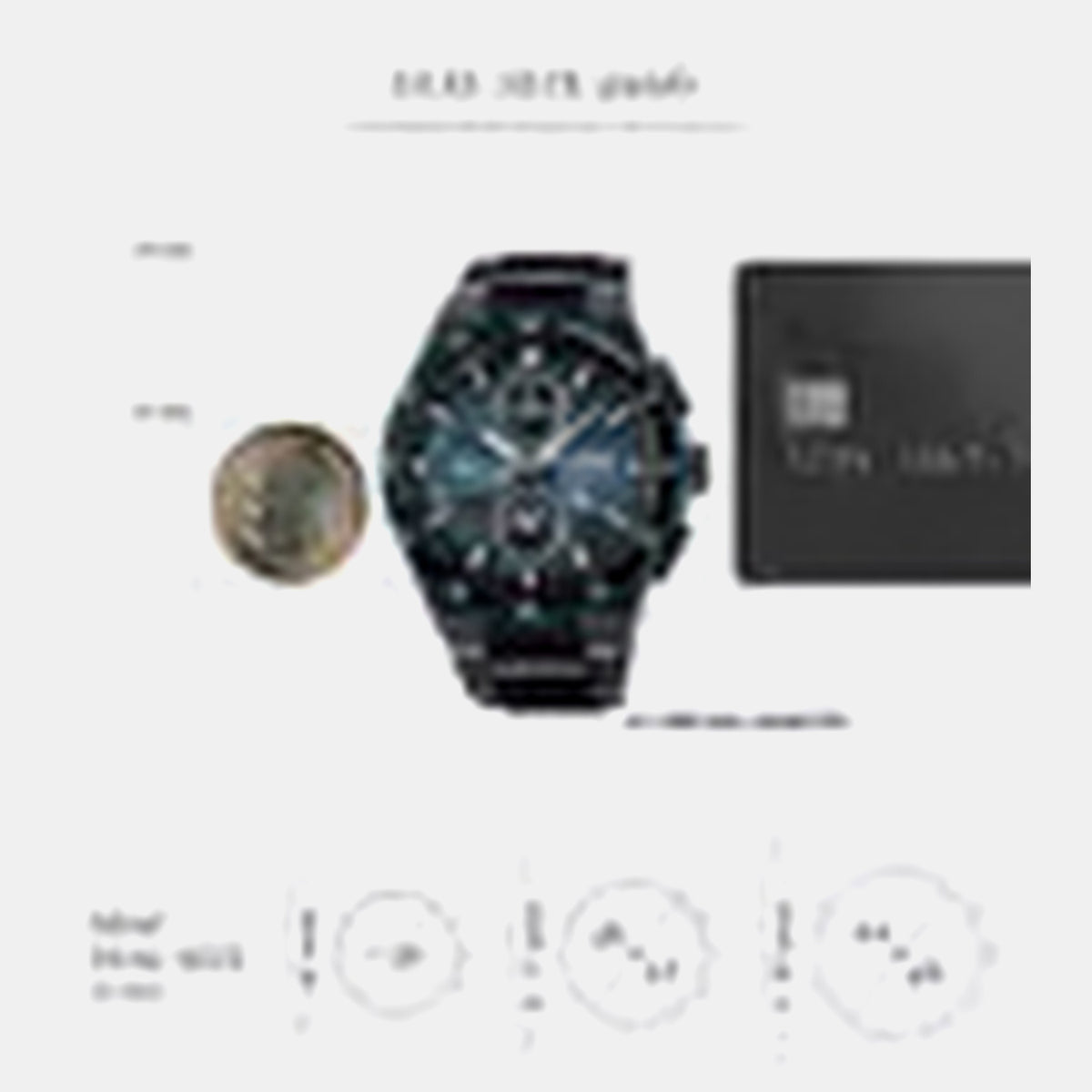Astron Men Solar Blue Dial Chronograph Stainless Steel Watch SSH187J1