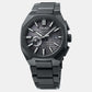 Astron Solar Men Black Dail Analog Stainless Steel Watch SSJ015J1