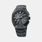 Astron Men Solar Black Dial Analog Stainless Steel Watch SSJ015J1