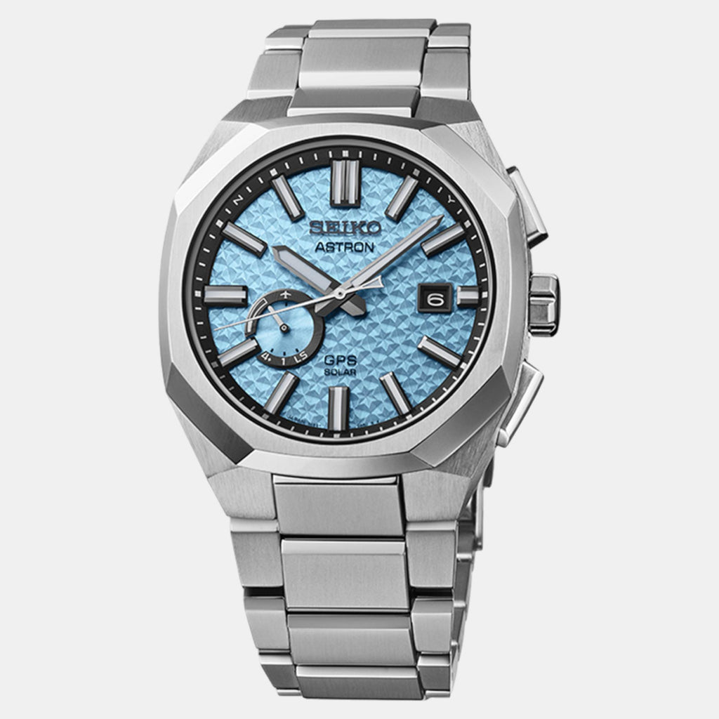 Seiko Round Blue Analog watch