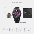 Astron GPS Solar 3X Yozakura - Cherry Blossom by night - Limited Edition Purple Dial Analog Stainless Steel Watch SSJ029J1