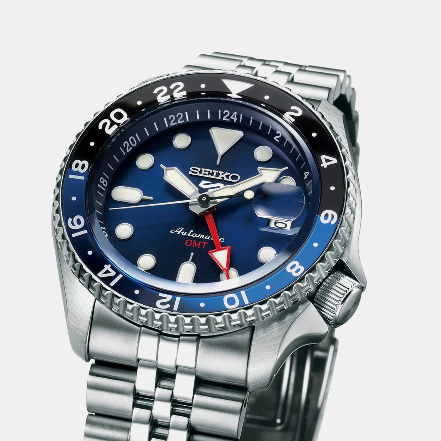 5 Sports Men Automatic Blue Dial Analog Stainless Steel Watch SSK003K1