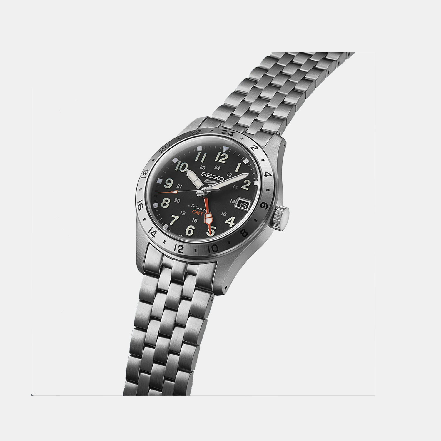 Seiko Men Round Black watch