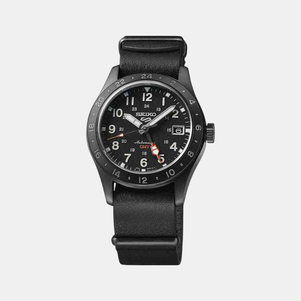 5 Sports Men Automatic Black Dial Analog Stainless Steel Watch SSK025K1