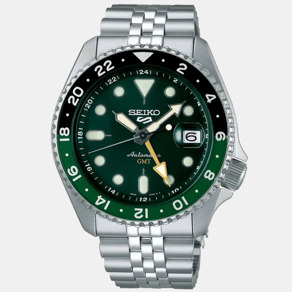 Seiko Men Round Green watch