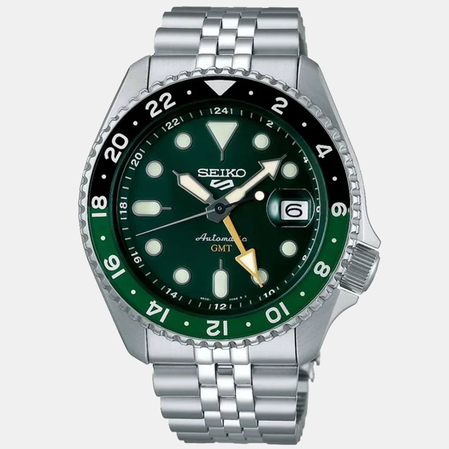 5 Sports Automatic Men Green Dial Analog Stainless Steel Watch SSK035K1