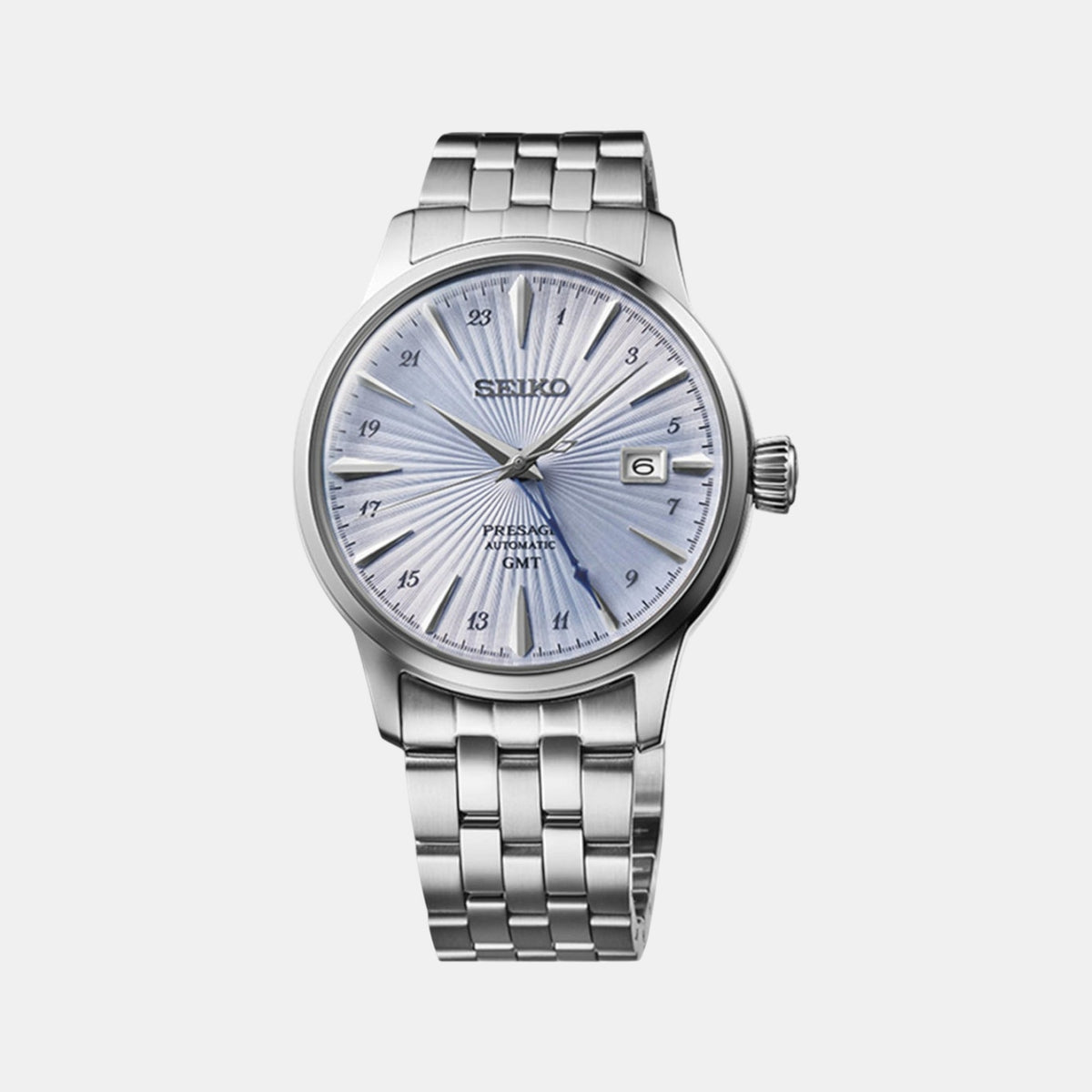 Presage Men Automatic Blue Dial Analog Stainless Steel Watch SSK037J1