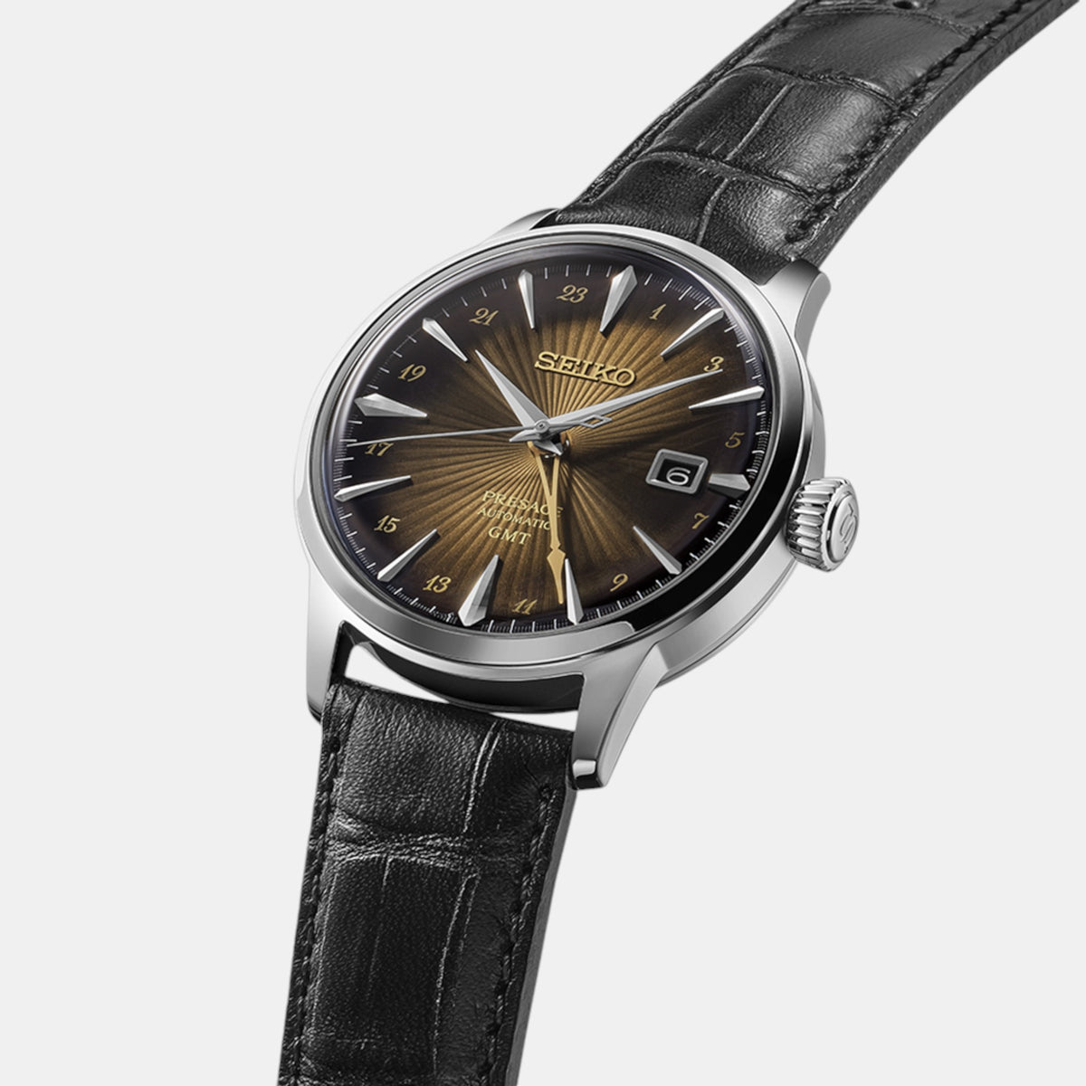 Seiko Men Round Brown watch