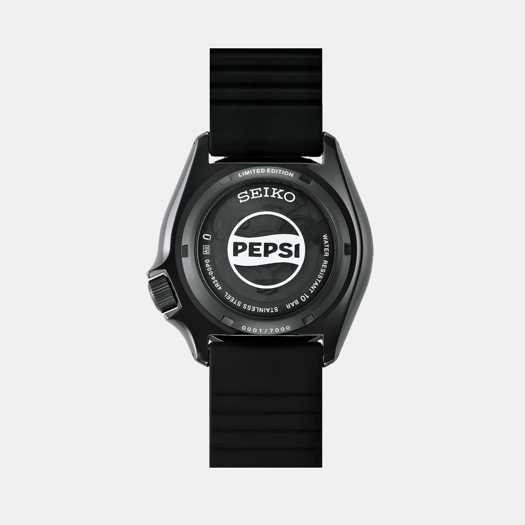 SKX Series 5 Sports x Pepsi Limited Edition Men Black Dial Analog Stainless Steel Watch SSK047K1