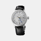 Presage Cocktail Time Gmt Men Automatic Silver Dial Analog Leather Watch SSK049J1