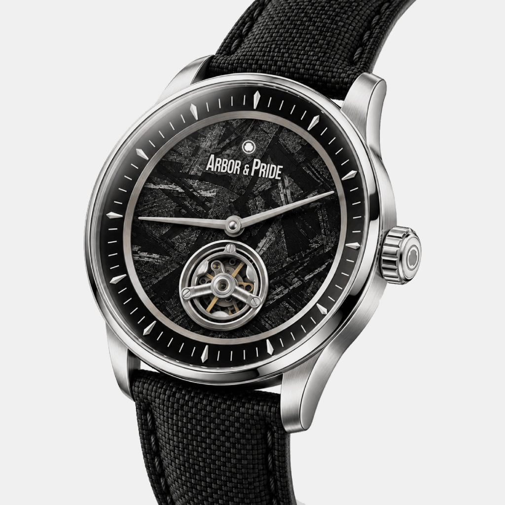 Stone Opus Men Automatic Black Dial Analog Leather Watch Stone Opus - Black