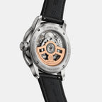 Stone Opus Men Automatic Black Dial Analog Leather Watch Stone Opus - Black