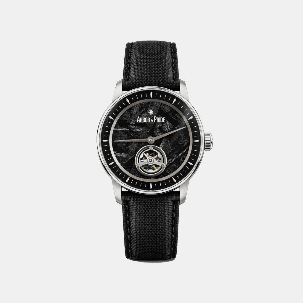 Stone Opus Men Automatic Black Dial Analog Leather Watch Stone Opus - Black
