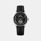 Stone Opus Men Automatic Black Dial Analog Leather Watch Stone Opus - Black
