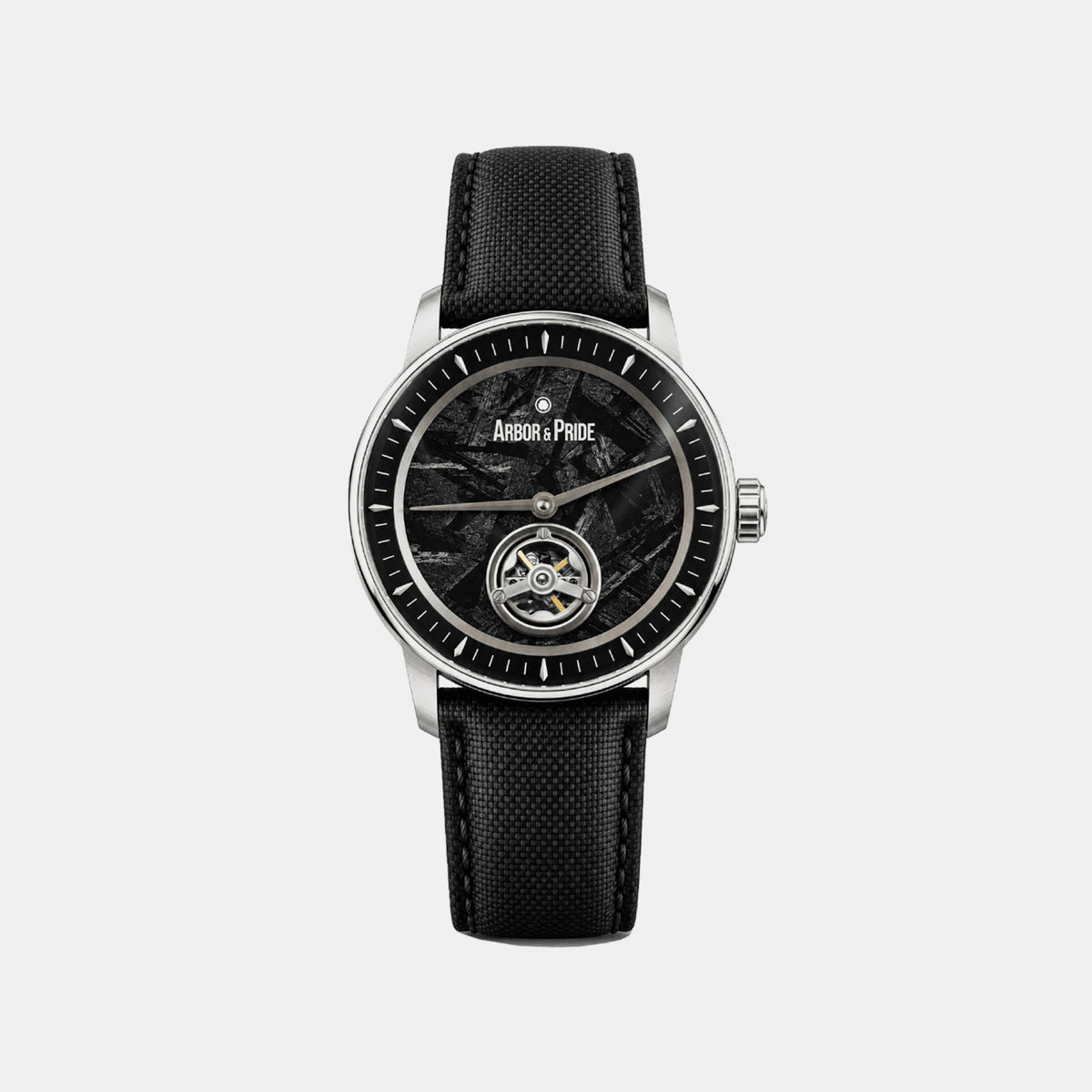 Stone Opus Men Automatic Black Dial Analog Leather Watch Stone Opus - Black