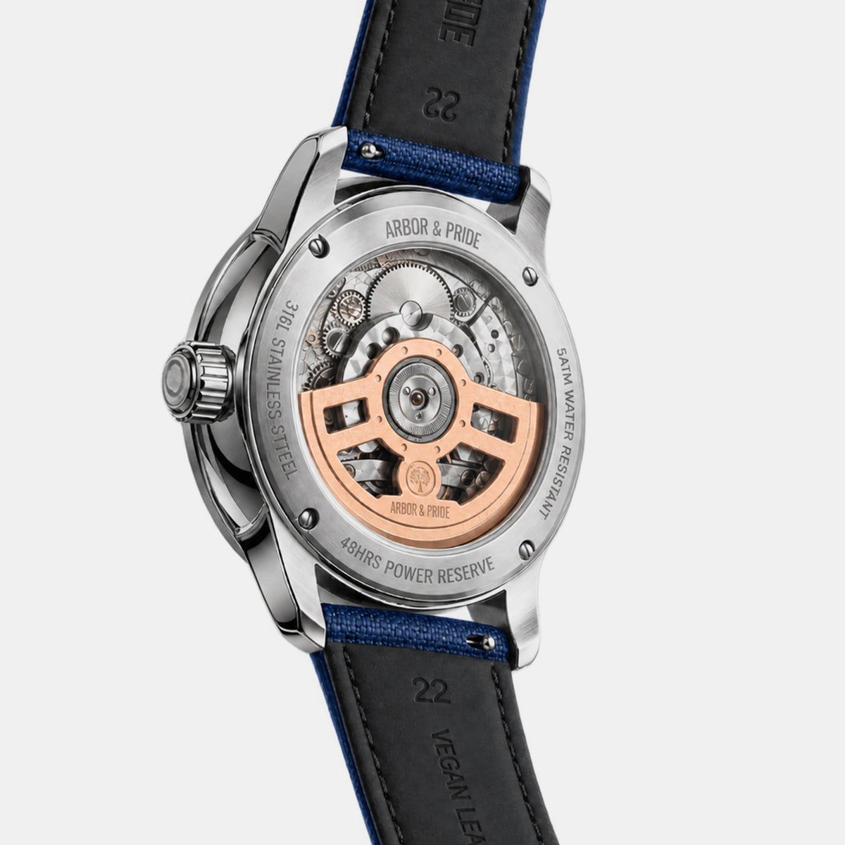 Stone Opus Men Automatic Blue Dial Analog Leather Watch Stone Opus - Blue