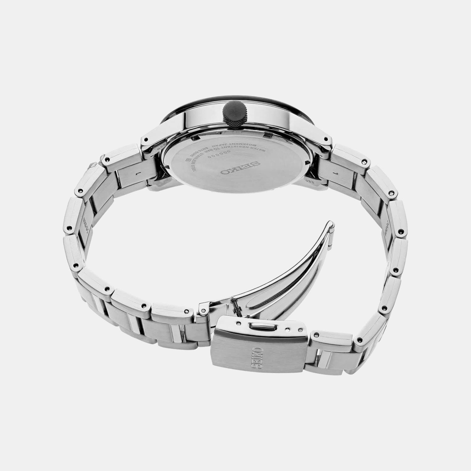 Men Quartz Black Dial Analog Stainless Steel Watch SUR285P1