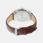 Dress Men Quartz Green Dial Analog Leather Watch SUR449P1