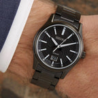 Dress Men Quartz Black Dial Analog Stainless Steel Watch SUR515P1