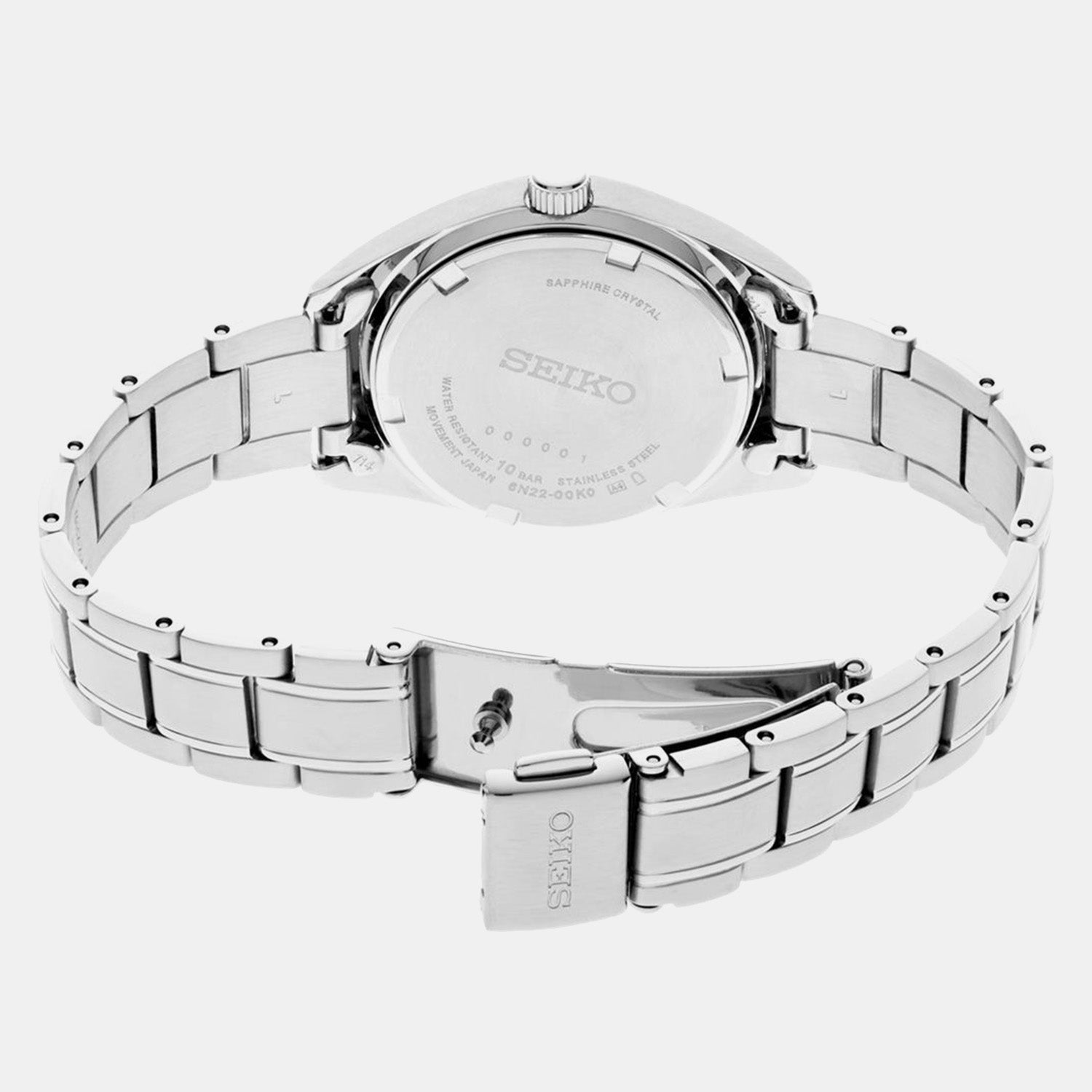 Dress Women Quartz Pink Dial Analog Stainless Steel Watch SUR529P1