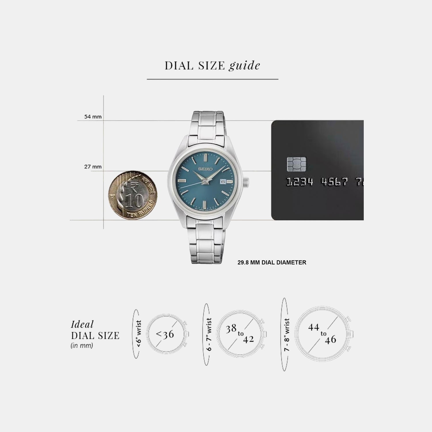 Dress Women Quartz Blue Dial Analog Stainless Steel Watch SUR531P1