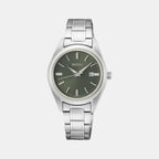 Dress Women Quartz Green Dial Analog Stainless Steel Watch SUR533P1
