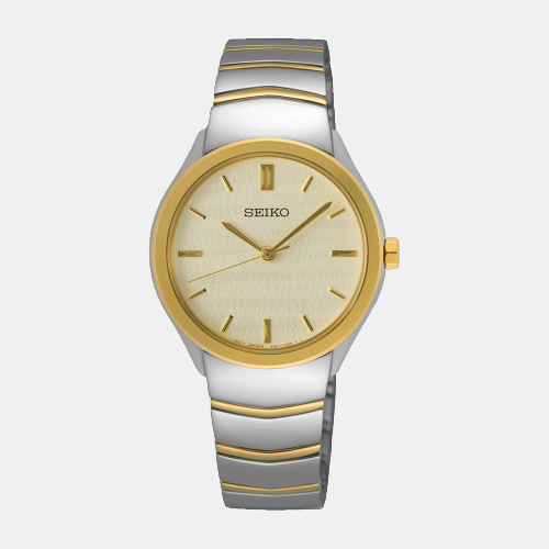 Seiko Round Yellow Analog watch