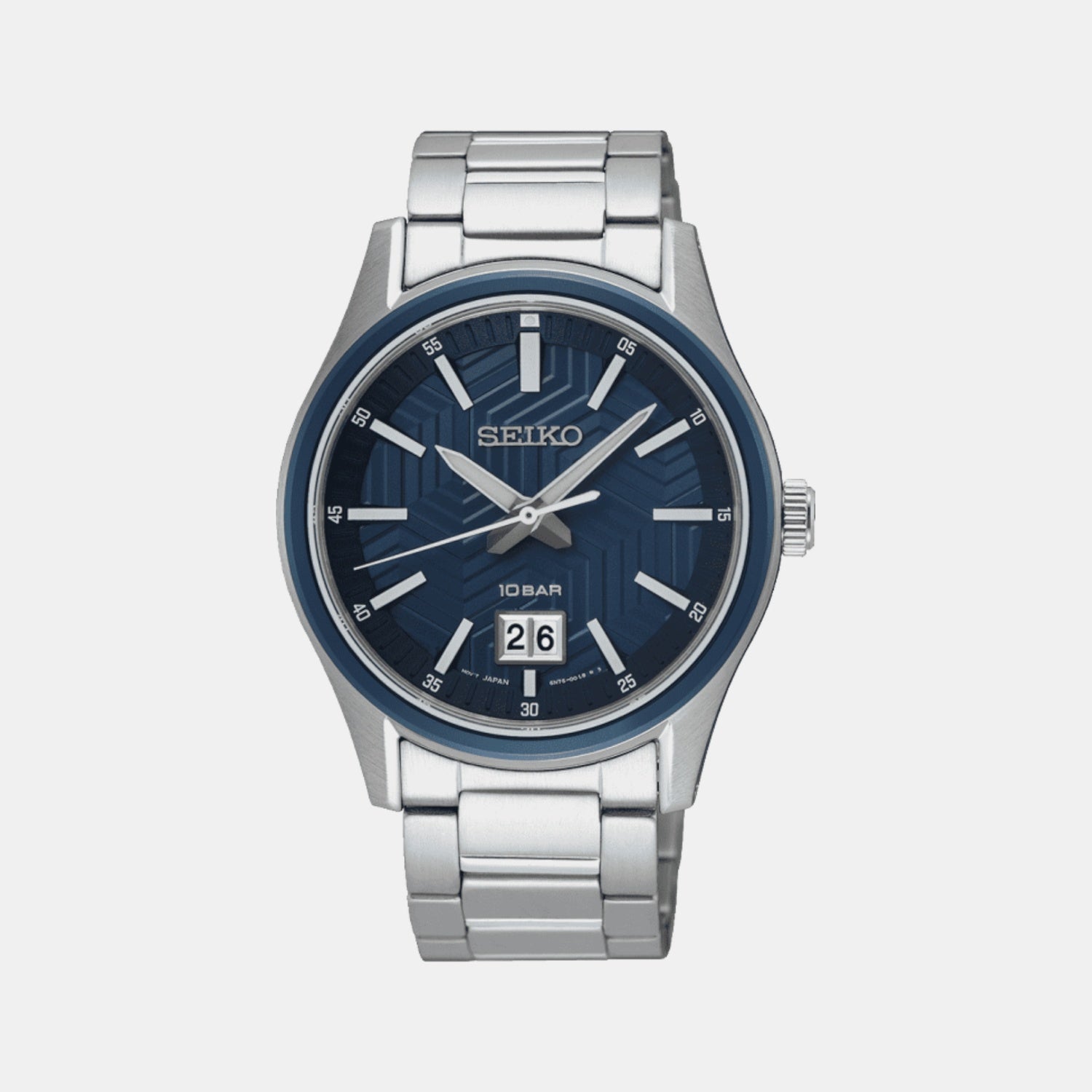 Dress Men Quartz Blue Dial Analog Stainless Steel Watch SUR559P1