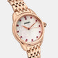 Dress Women Quartz White Mother of Pearl Dial Analog Stainless Steel Watch SUR564P1