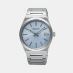 Dress Men Quartz Light Blue Dial Analog Stainless Steel Watch SUR599P1