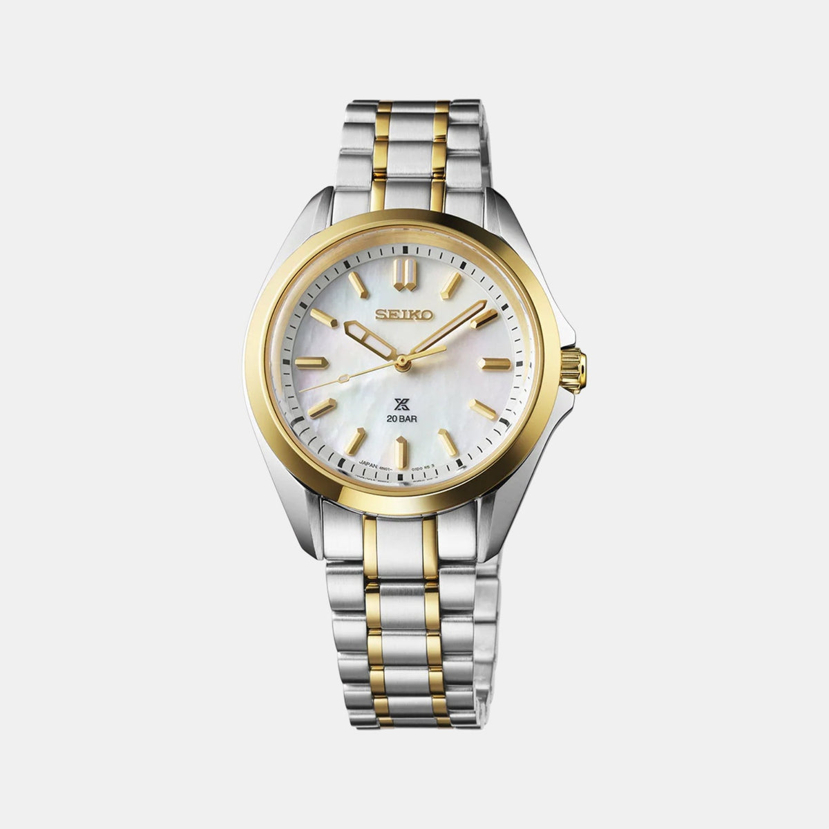 Prospex Women Quartz White Dial Analog Stainless Steel Watch SUR608J1