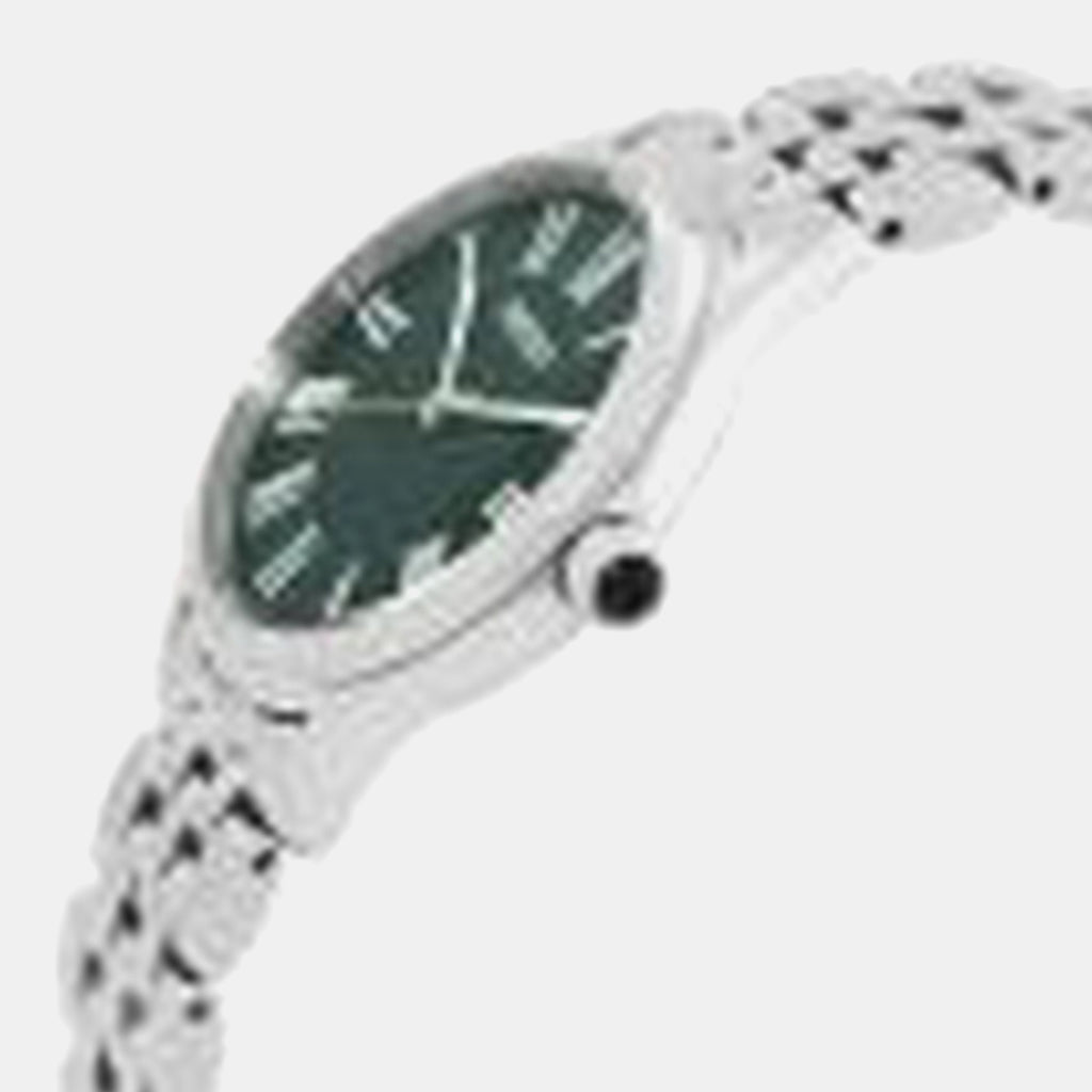 Classic Women Quartz Green Dial Analog Stainless Steel Watch SUR611P1