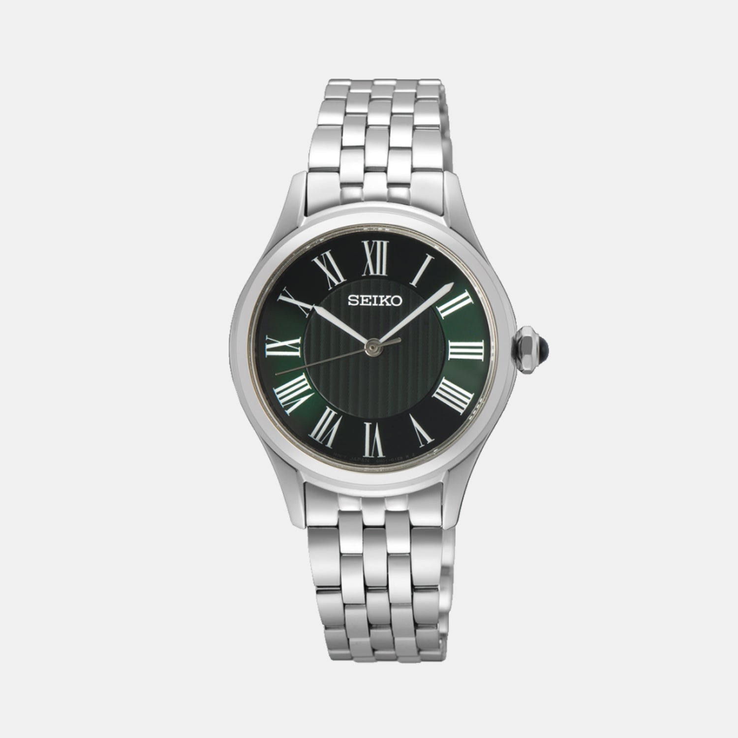 Classic Women Quartz Green Dial Analog Stainless Steel Watch SUR611P1