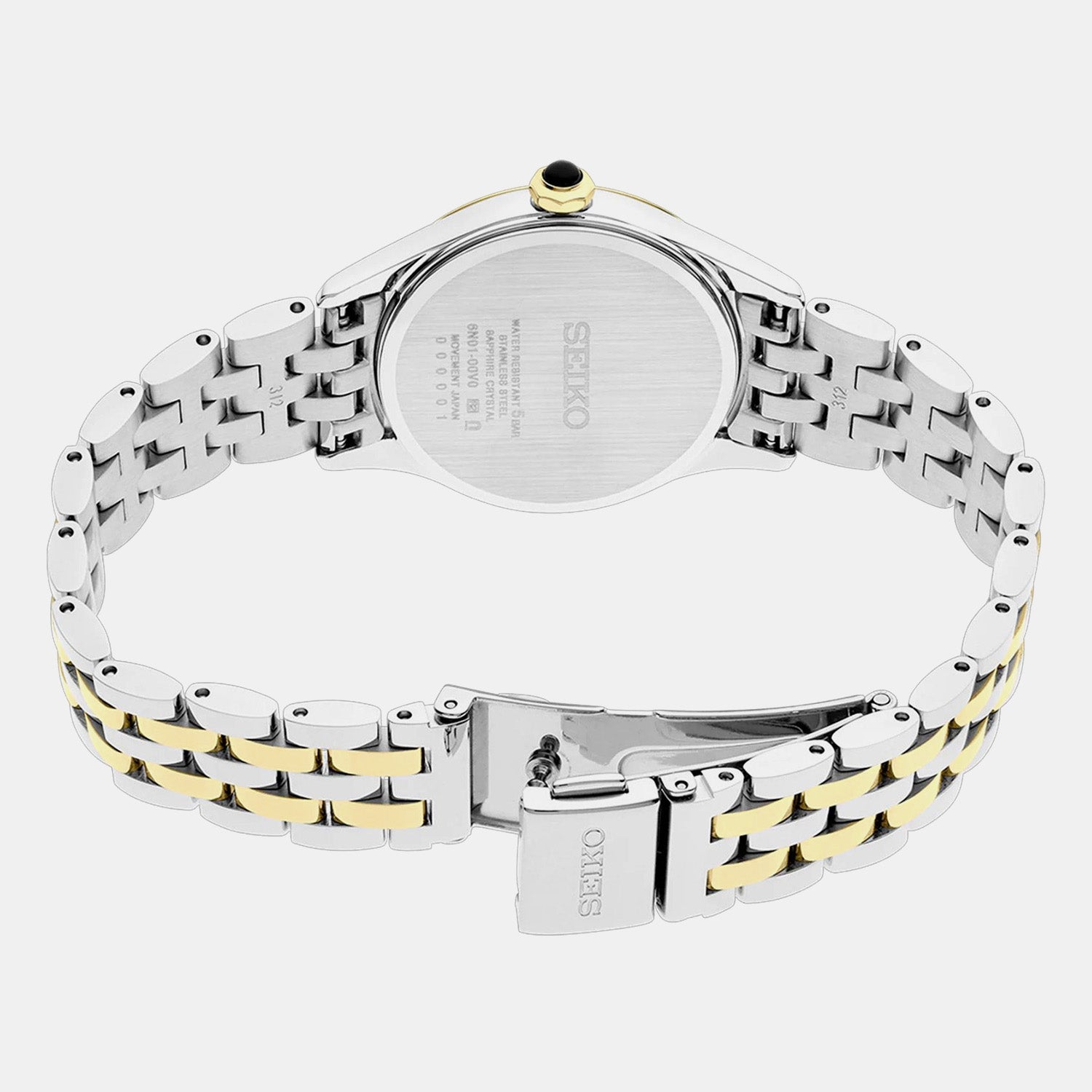 Classic Women Quartz White Dial Analog Stainless Steel Watch SUR612P1