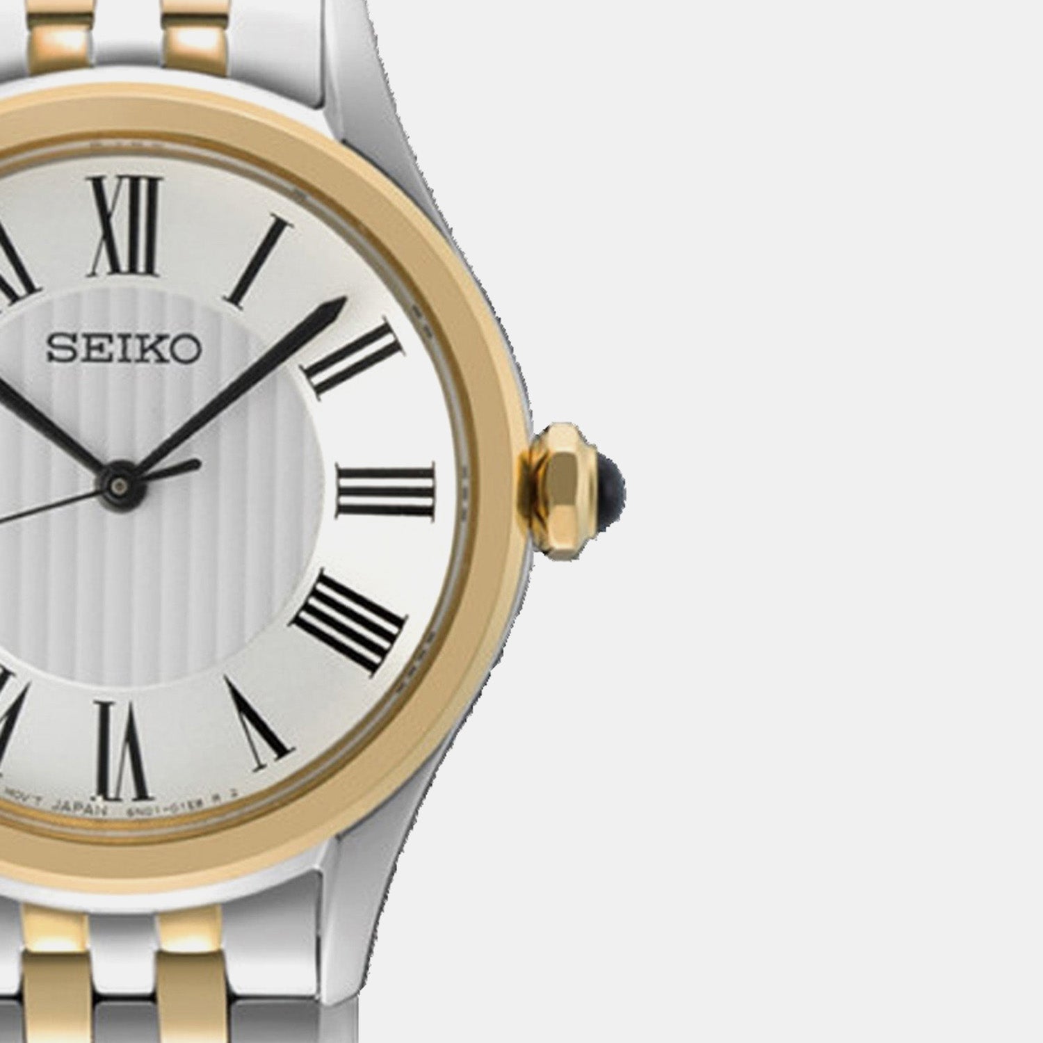 Classic Women Quartz White Dial Analog Stainless Steel Watch SUR612P1