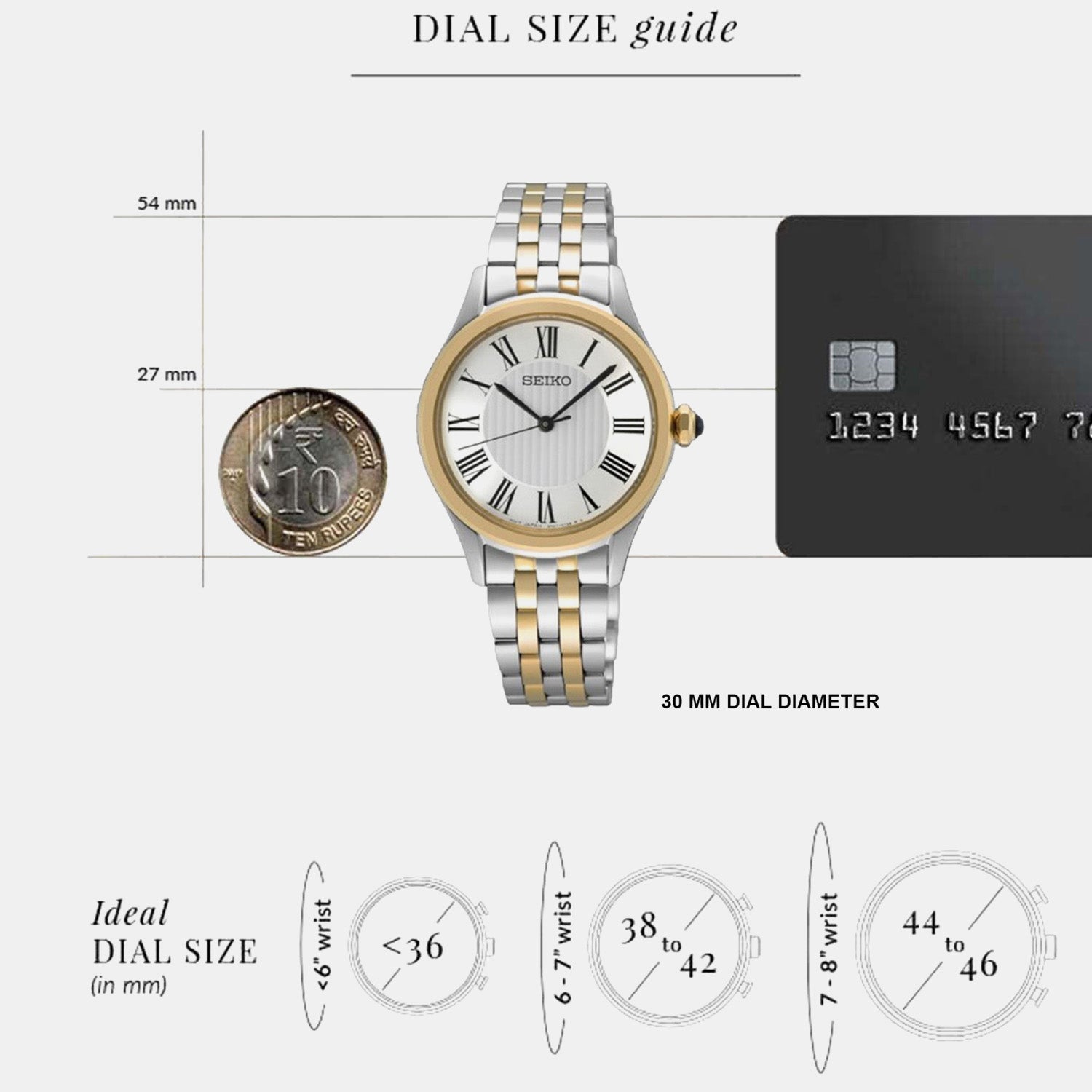 Classic Women Quartz White Dial Analog Stainless Steel Watch SUR612P1