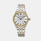 Classic Women Quartz White Dial Analog Stainless Steel Watch SUR612P1