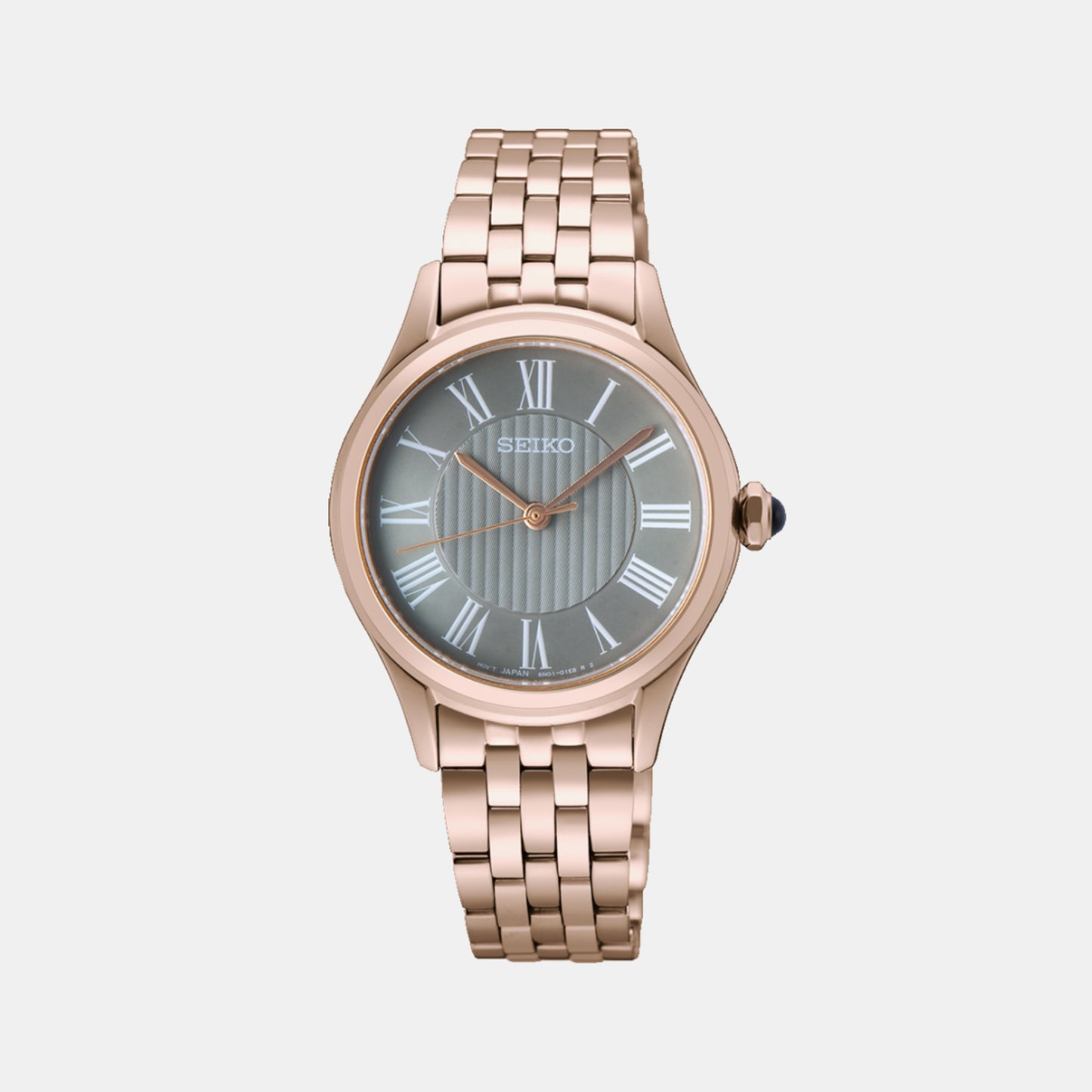 Classic Women Quartz Grey Dial Analog Stainless Steel Watch SUR614P1