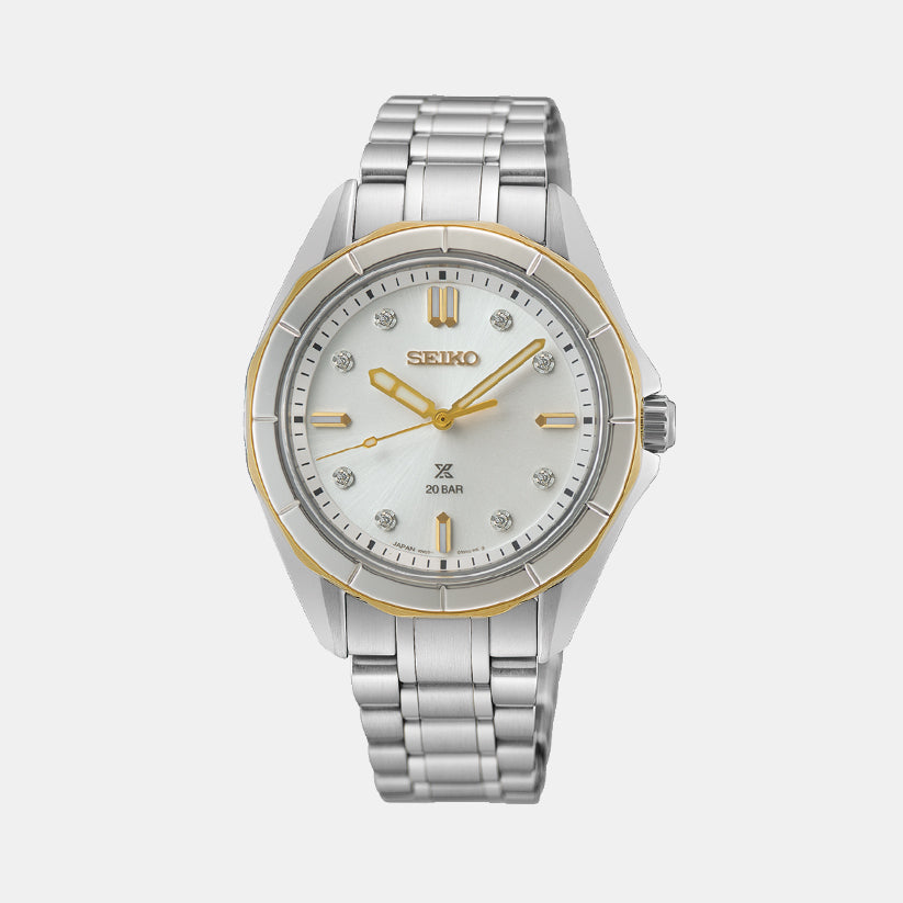 Prospex Women Quartz White Dial Analog Stainless Steel Watch SUR618J1