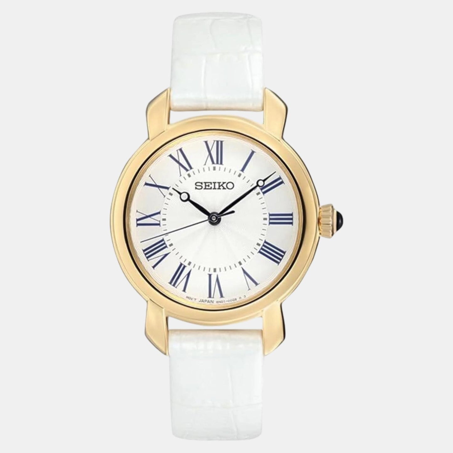 Dress Quartz Women White Dail Analog Leather Watch SUR626P2