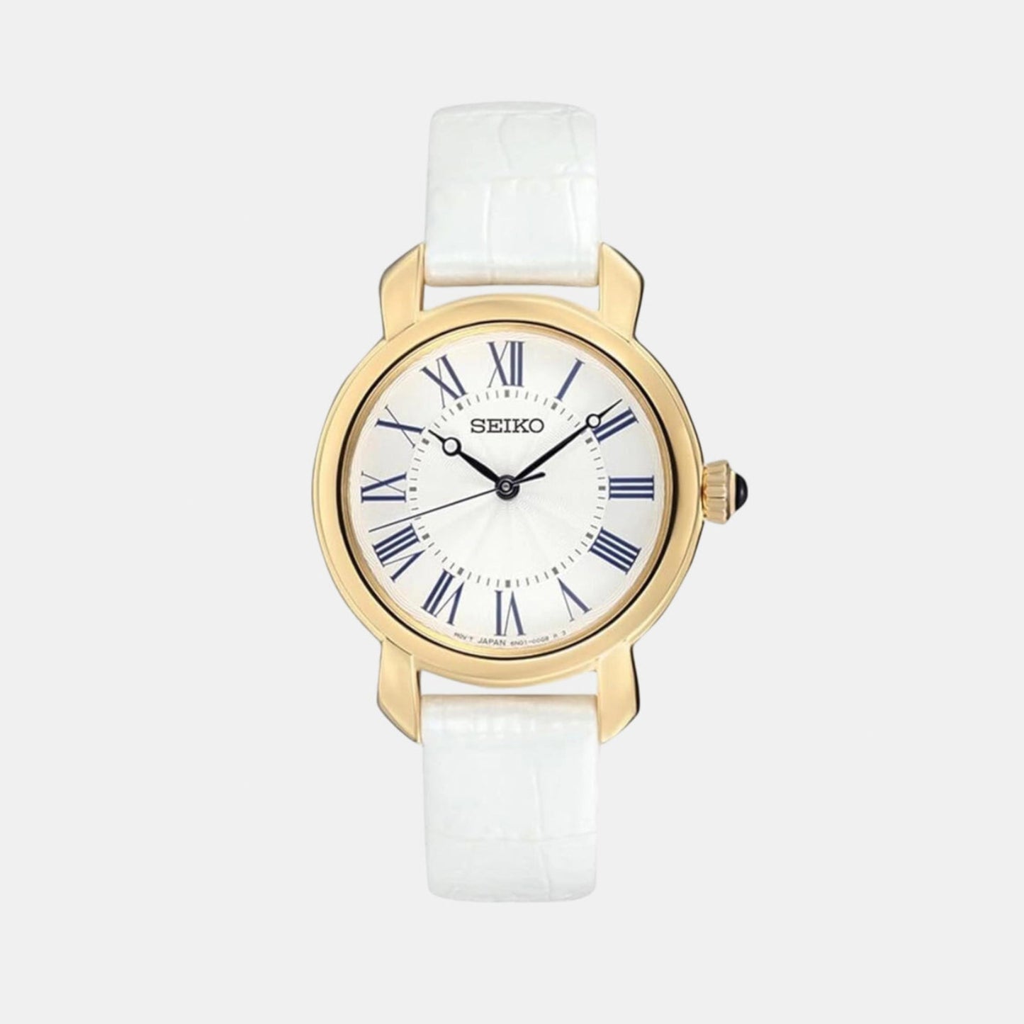 Dress Women Quartz White Dial Analog Leather Watch SUR626P2