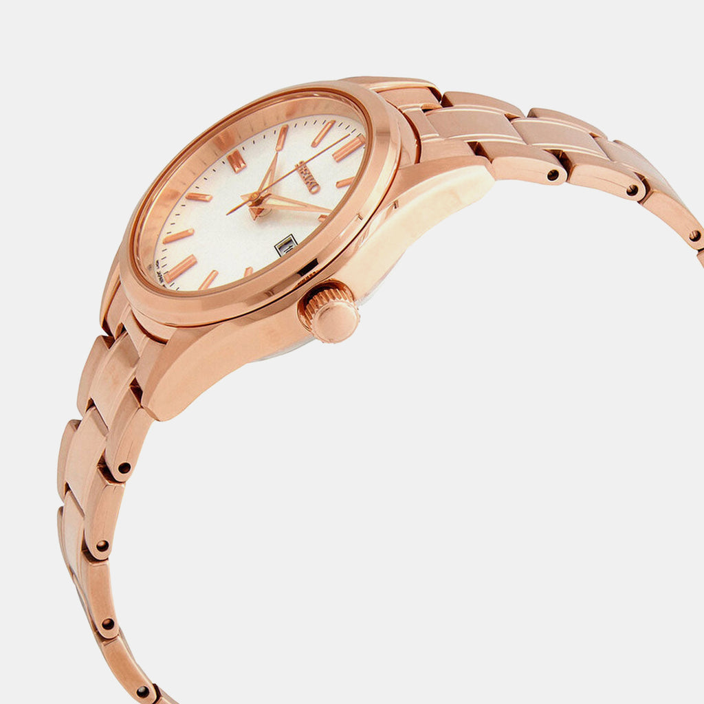 Women Quartz White Dial Analog Stainless Steel Watch SUR630P1