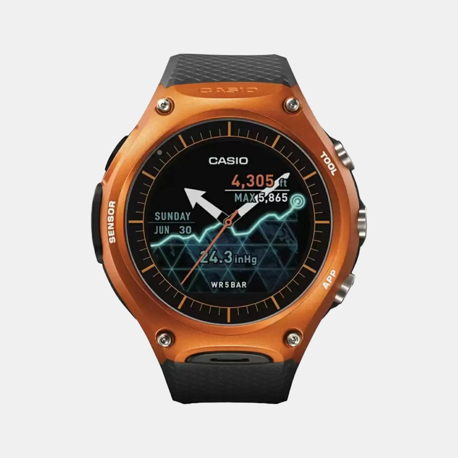 Casio Round Two Tone Digital watch