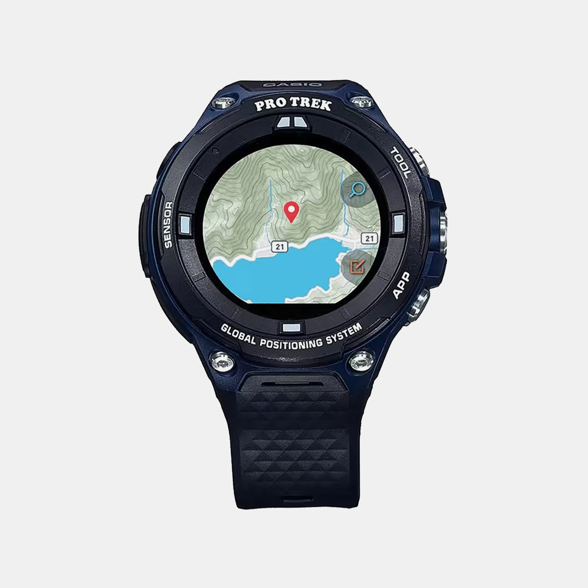 Protrek Men Quartz Black Dial Digital Resin Watch SW004
