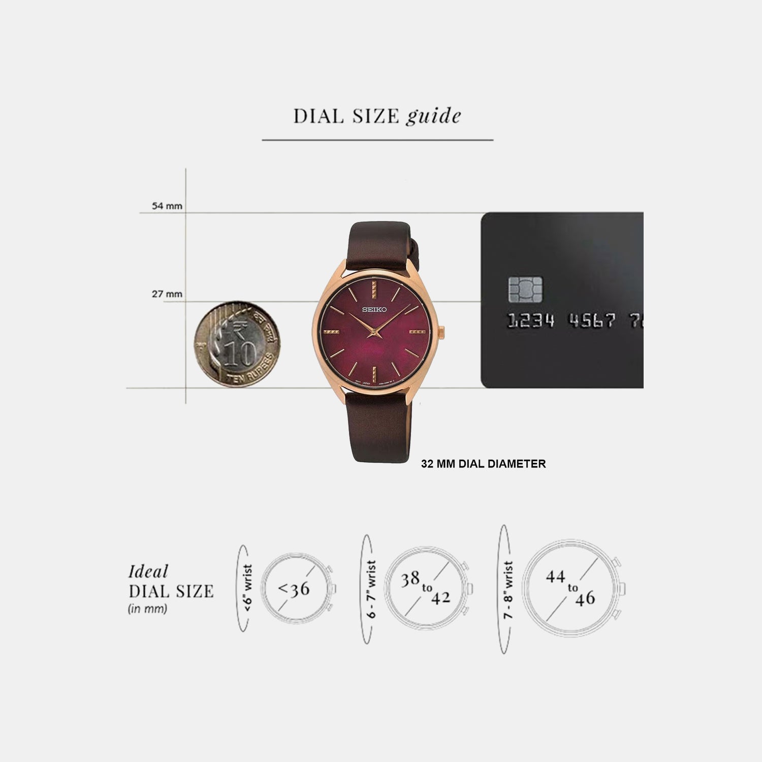 Dress Quartz Watch Women Quartz Pink Dial Analog Leather Watch SWR082P1