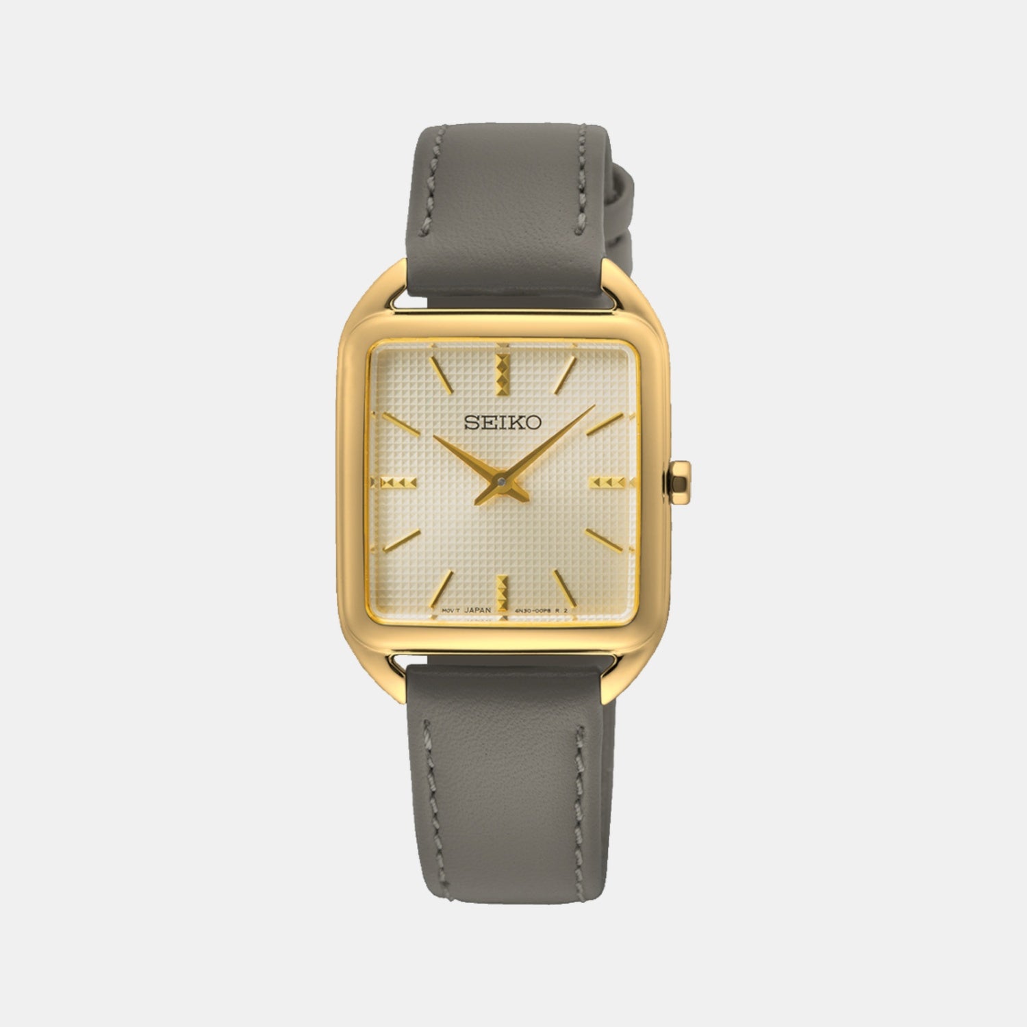 Dress Women Quartz Champagne Dial Analog Stainless Steel Watch SWR090P1